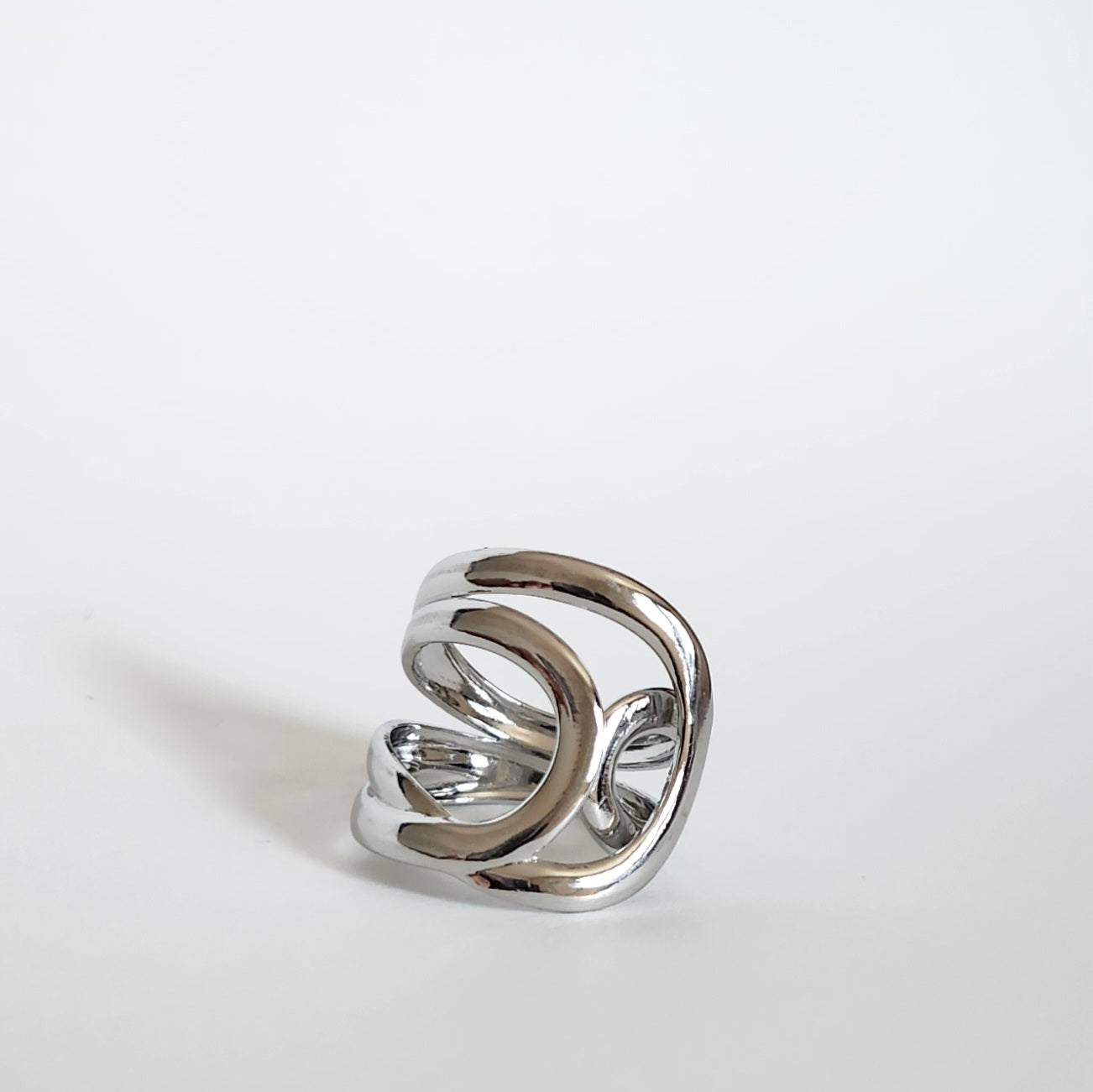 Bague multi-chaîne argenté