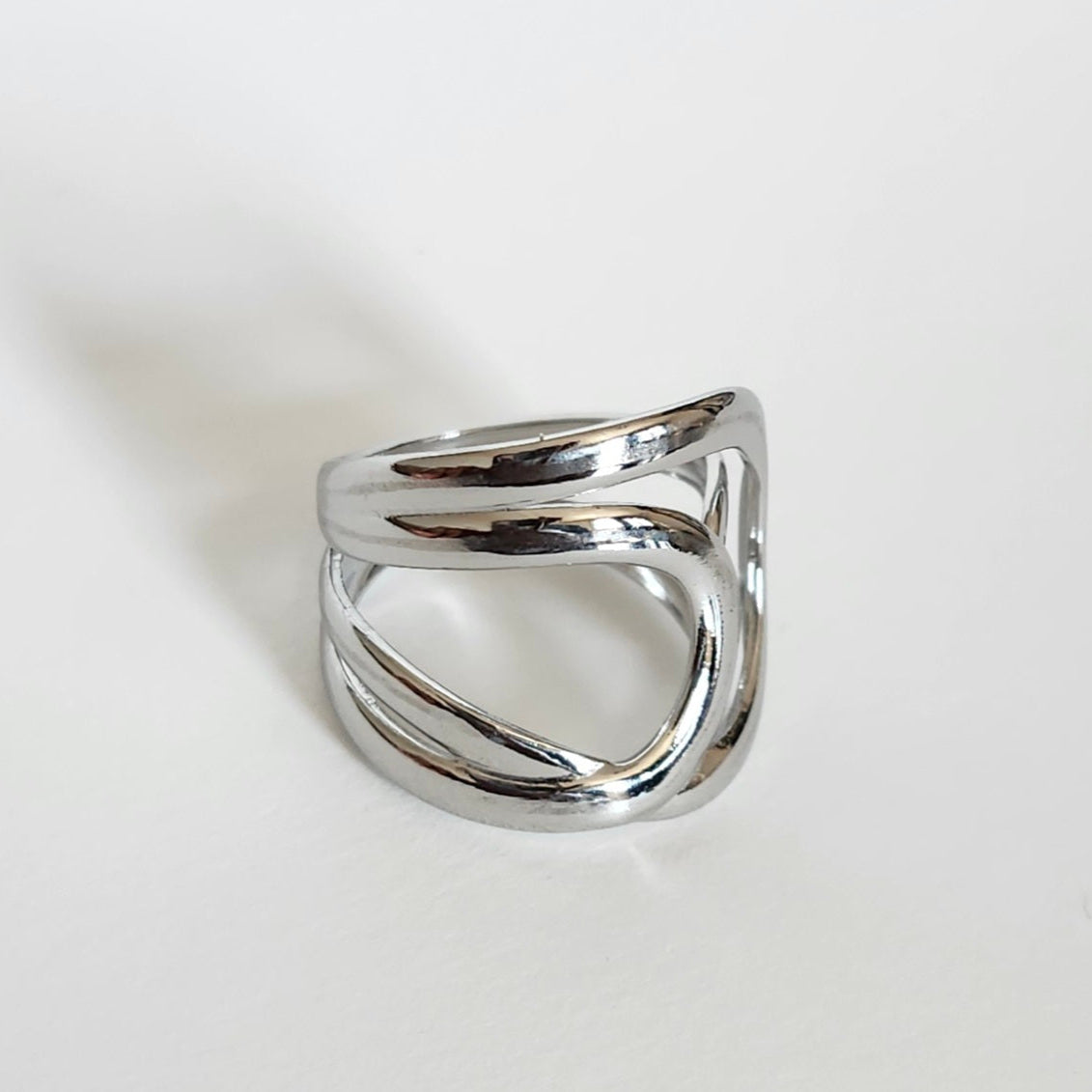 Bague multi-chaîne argenté