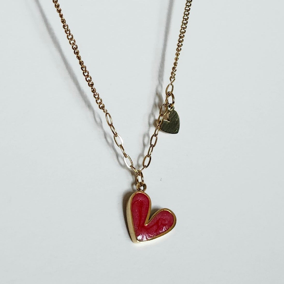 Collier coeur fin