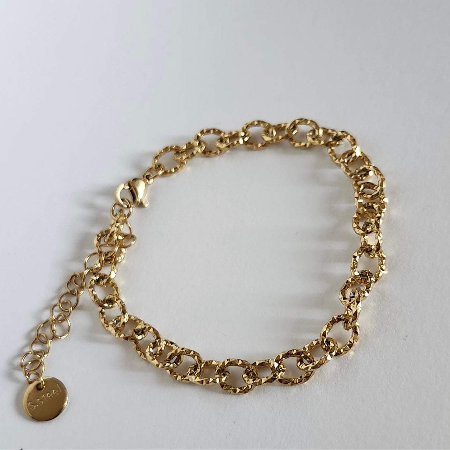 Bracelet Charms martelé