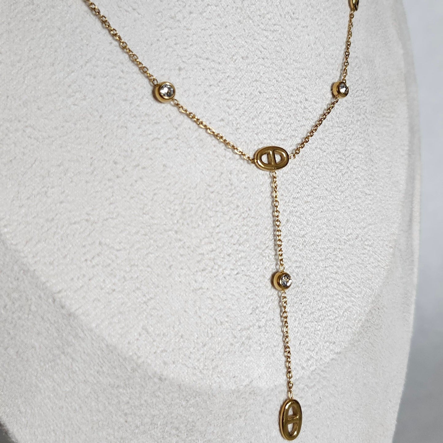 Collier orbe doré