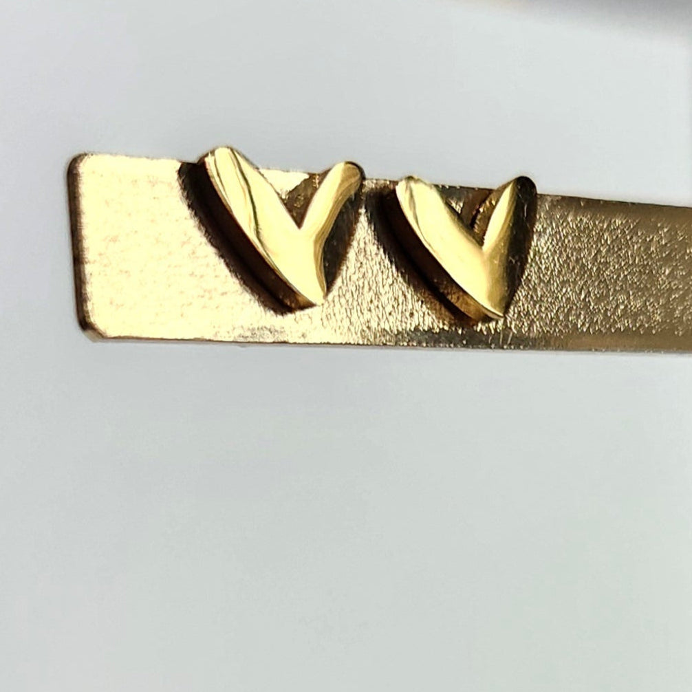 Boucle d'oreille Coeur doré