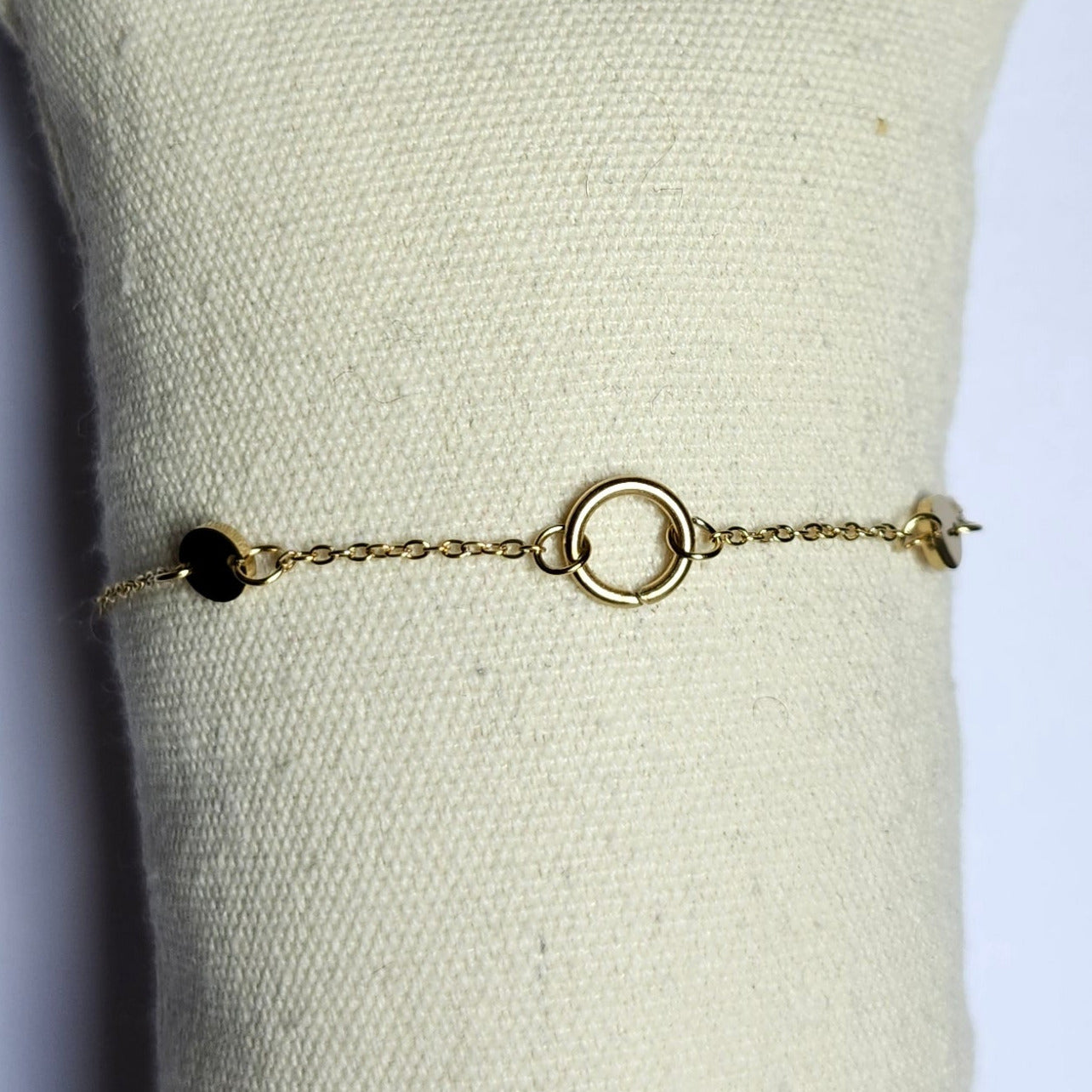 Bracelet anneau doré