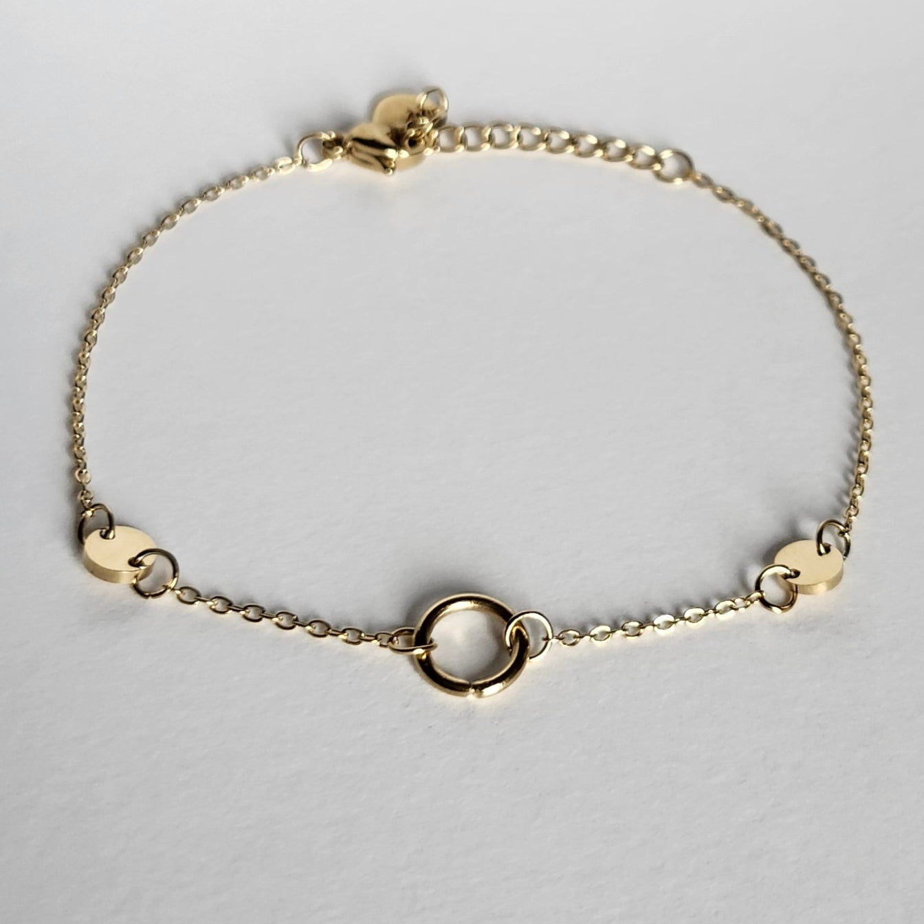 Bracelet anneau doré