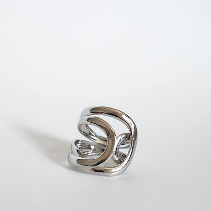 Bague multi-chaîne argenté