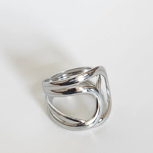Bague multi-chaîne argenté