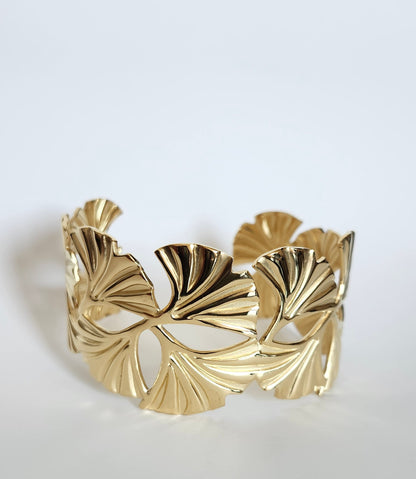 Bracelet jonc gingko