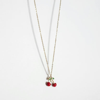 Collier cerise