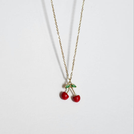 Collier cerise