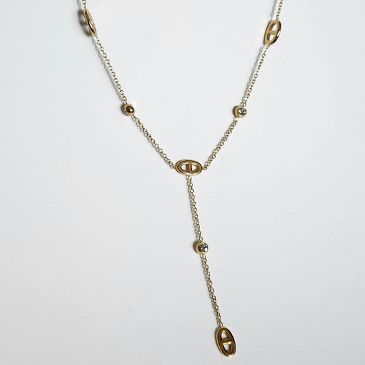 Collier orbe doré