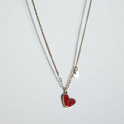 Collier coeur fin