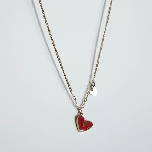 Collier coeur fin