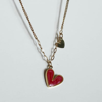Collier coeur fin