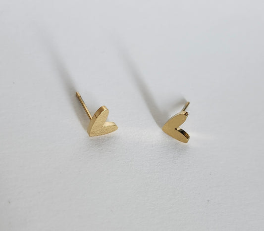 Boucle d'oreille Coeur doré