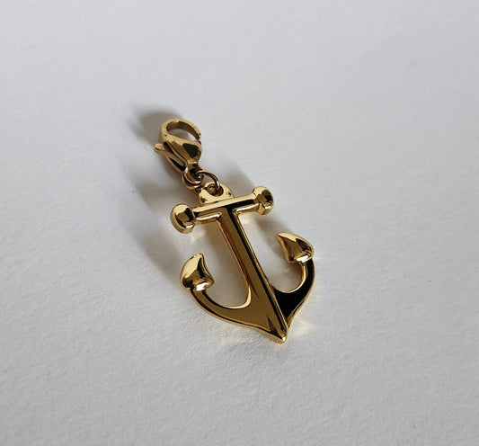 Charms ancre doré