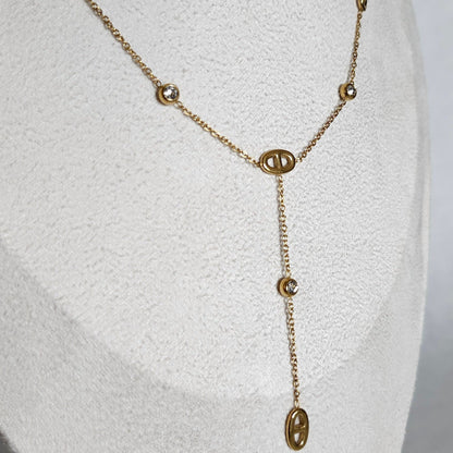 Collier orbe doré