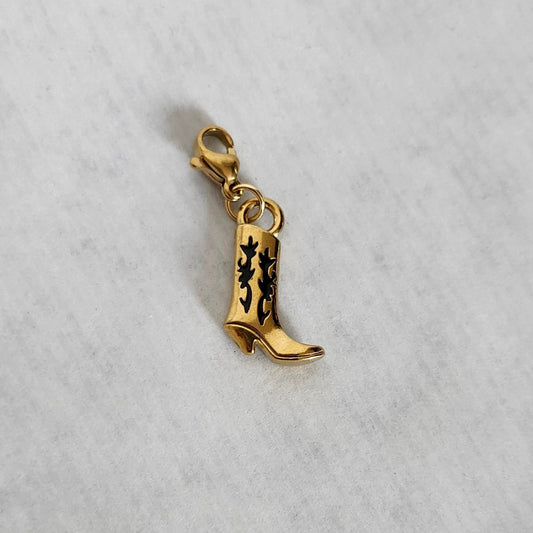 Charms botte doré