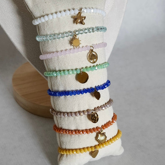 Bracelet perle avec motif divers
