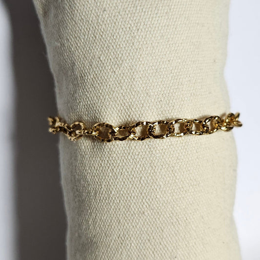 Bracelet Charms martelé
