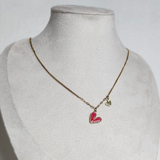 Collier coeur fin