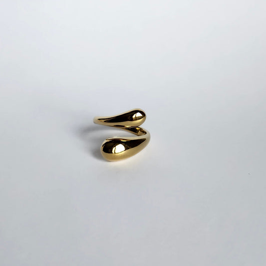 Bague Goutte doré