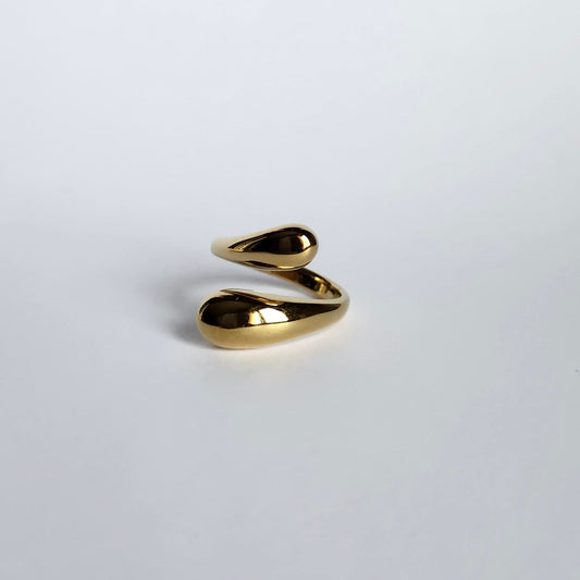 Bague Goutte doré