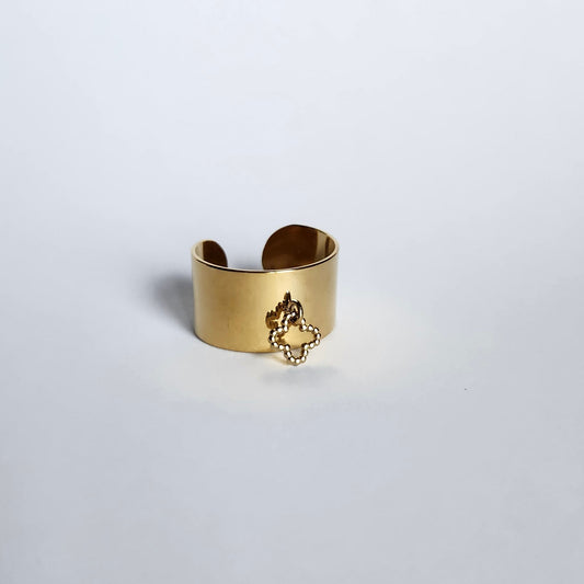 Bague breloque Trèfle