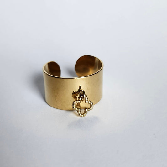 Bague breloque Trèfle