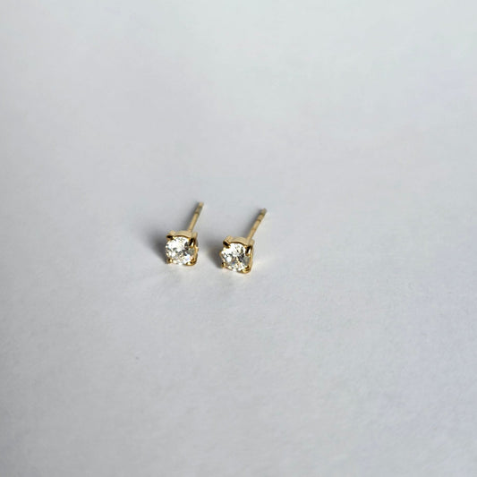 Boucles d'oreilles puce strass