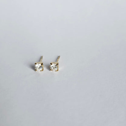 Boucles d'oreilles puce strass