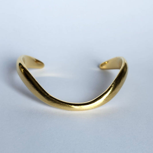 Bracelet jonc Courbé finition brossée