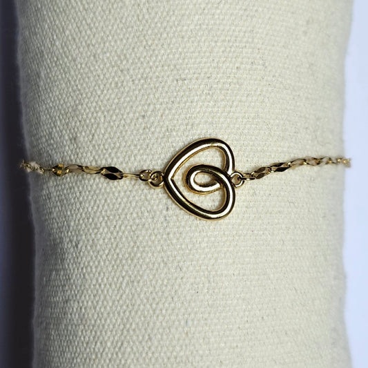 Bracelet Coeur croisé