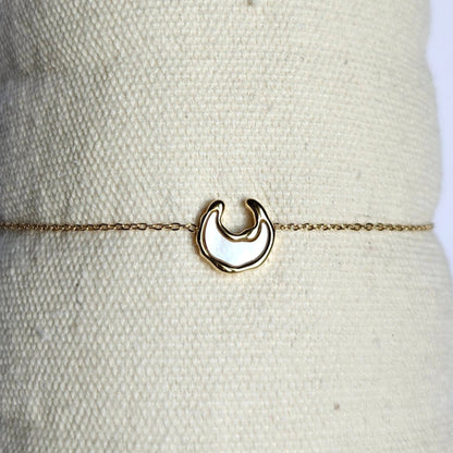 Bracelet fin Croissant de lune
