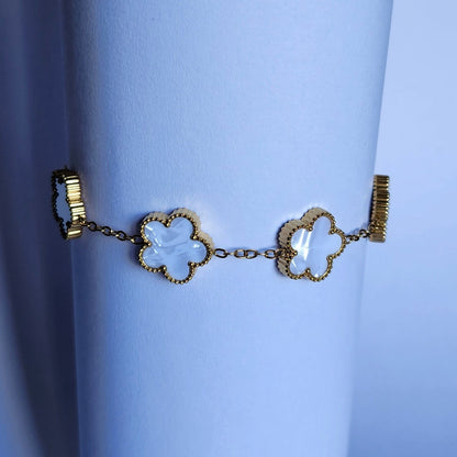 Bracelet Fleur blanche