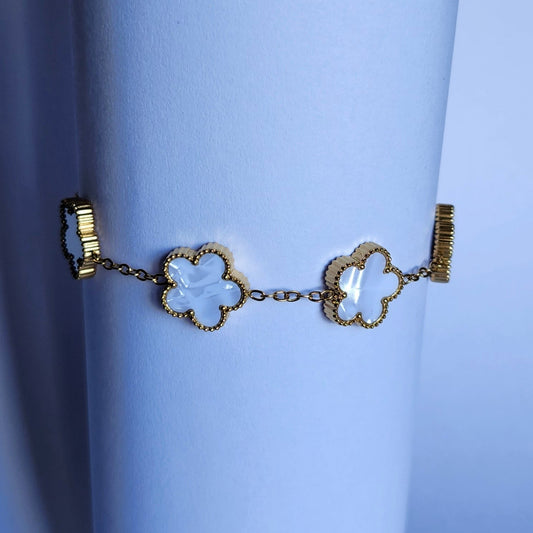 Bracelet Fleur blanche