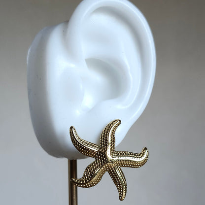 Boucle étoile de mer doré