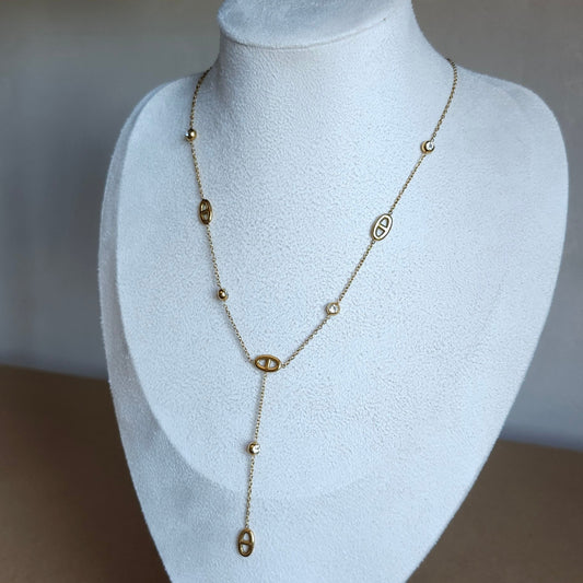 Collier orbe doré