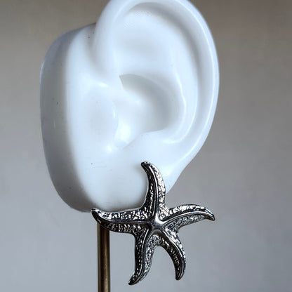 Boucle étoile de mer argenté