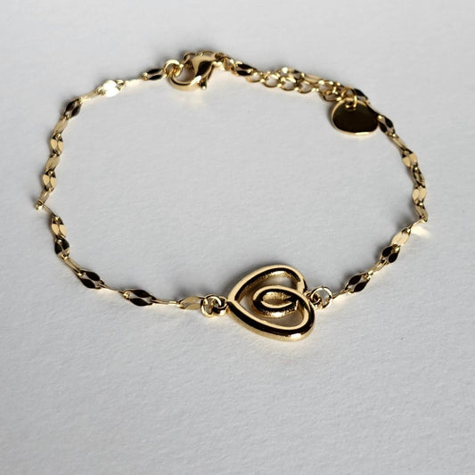 Bracelet Coeur croisé
