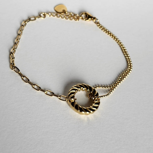 Bracelet cercle doré