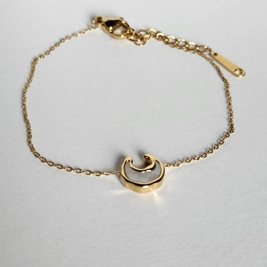 Bracelet fin Croissant de lune